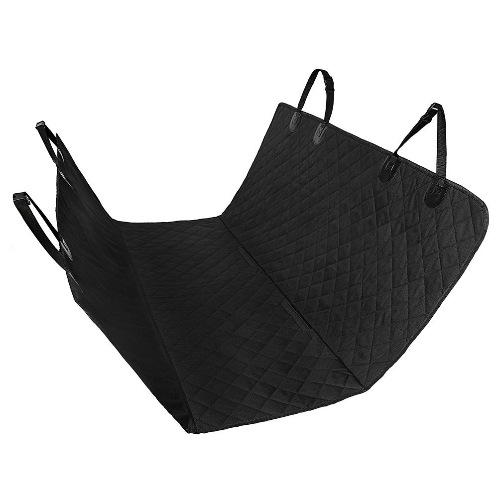 Dog Car Seat Cover with View Mesh – Hammock-Style Pet Carrier & Safety Protector for Back Seat, with Zipper, Pocket & Travel-Friendly Design