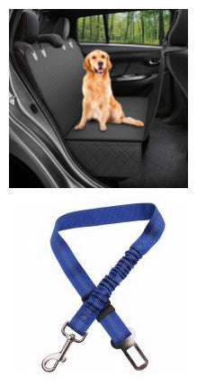 Dog Car Seat Cover with View Mesh – Hammock-Style Pet Carrier & Safety Protector for Back Seat, with Zipper, Pocket & Travel-Friendly Design