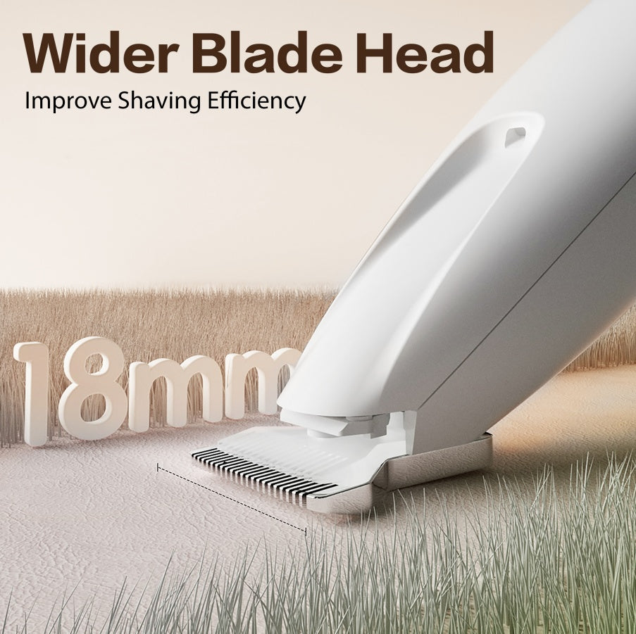 Rechargeable Pet Paw Trimmer with LED – Quiet, Waterproof Clippers for Dogs & Cats, Cordless Grooming Kit for Precision Hair Trimming at Home
