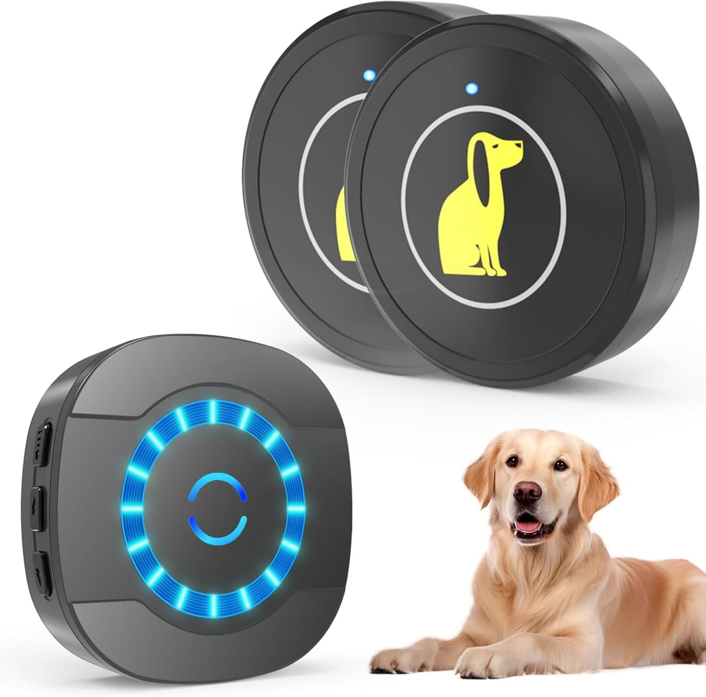 Wireless Dog Doorbell for Training – Touch-Activated, Waterproof Bell for Puppies & Dogs, Works on Sliding & Standard Doors