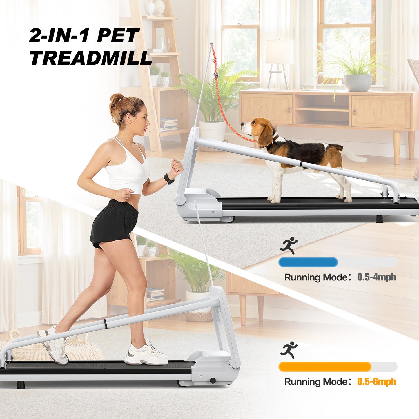 2025 Smart Pet Treadmill – Quiet Indoor Dog Treadmill with Adjustable Speed for Small & Medium Dogs