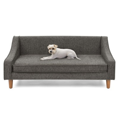 Durable Elevated Dog Sofa Bed – Modern Pet Couch with Irregular Armrest Design & Soft Cushion for Comfortable Rest