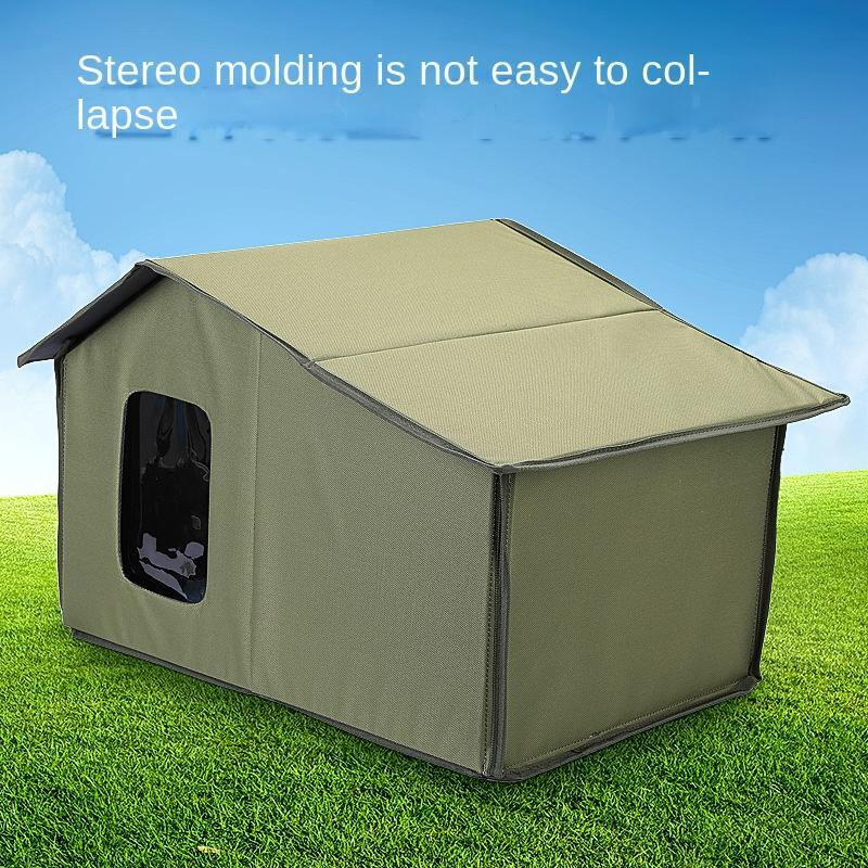 Outdoor Waterproof Pet House – Portable Insulated Shelter for Small Dogs, Cats & Other Small Animals
