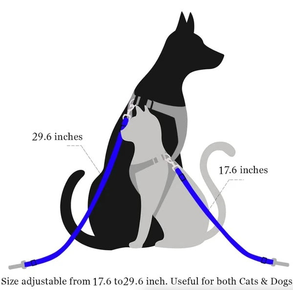2-Pack Pet Car Seat Belts – Adjustable Safety Harness Leads for Dogs & Cats, Universal Vehicle Clip for Travel Protection