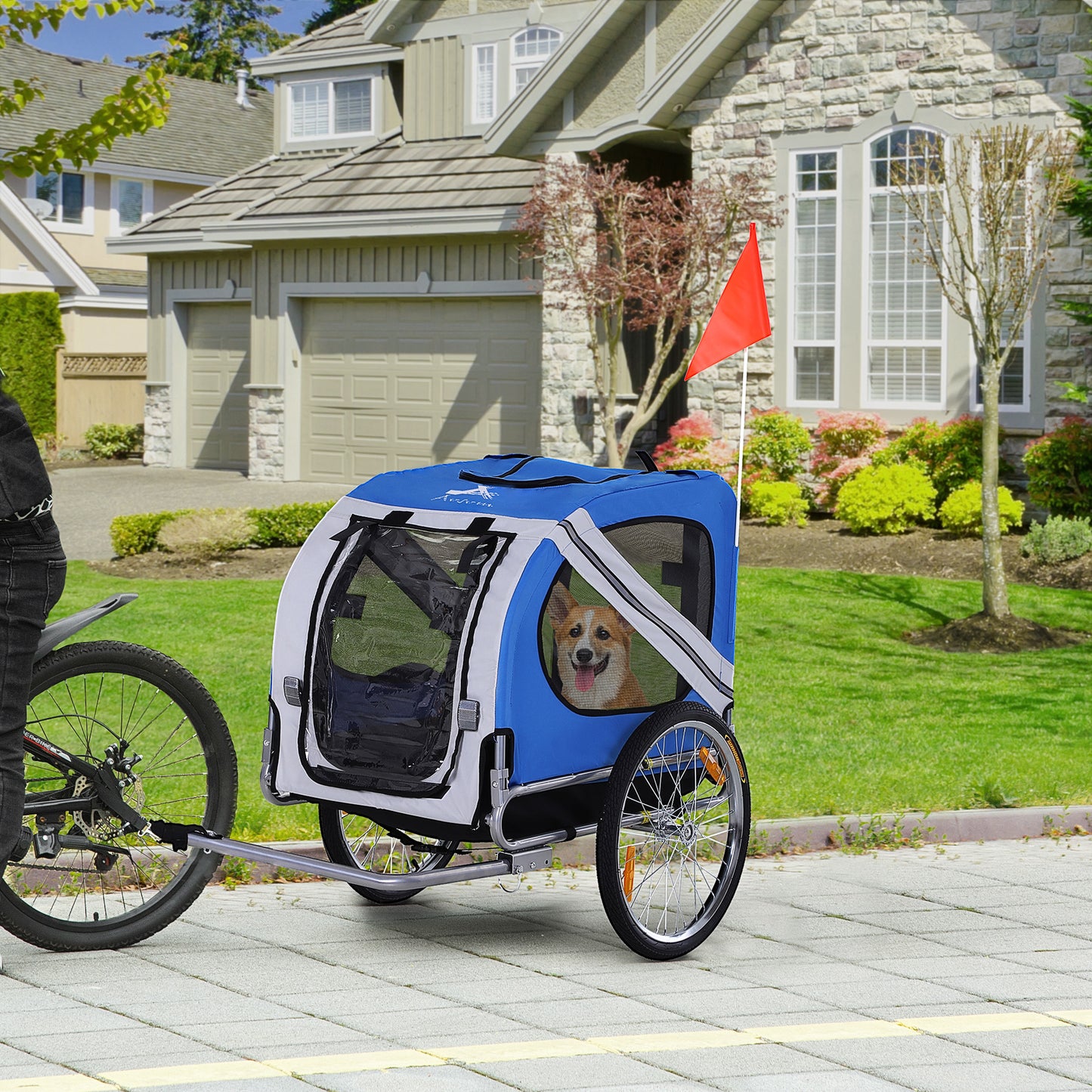 Pet Bicycle Trailer Cart – Foldable Dog & Cat Cargo Carrier for Biking, Outdoor Travel & Transport Accessories