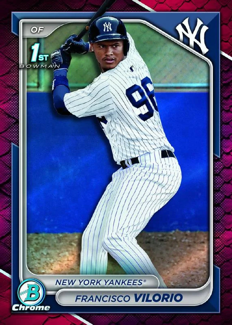 Collectible 2024  Bowman Chrome Baseball Trading Cards Mega Box