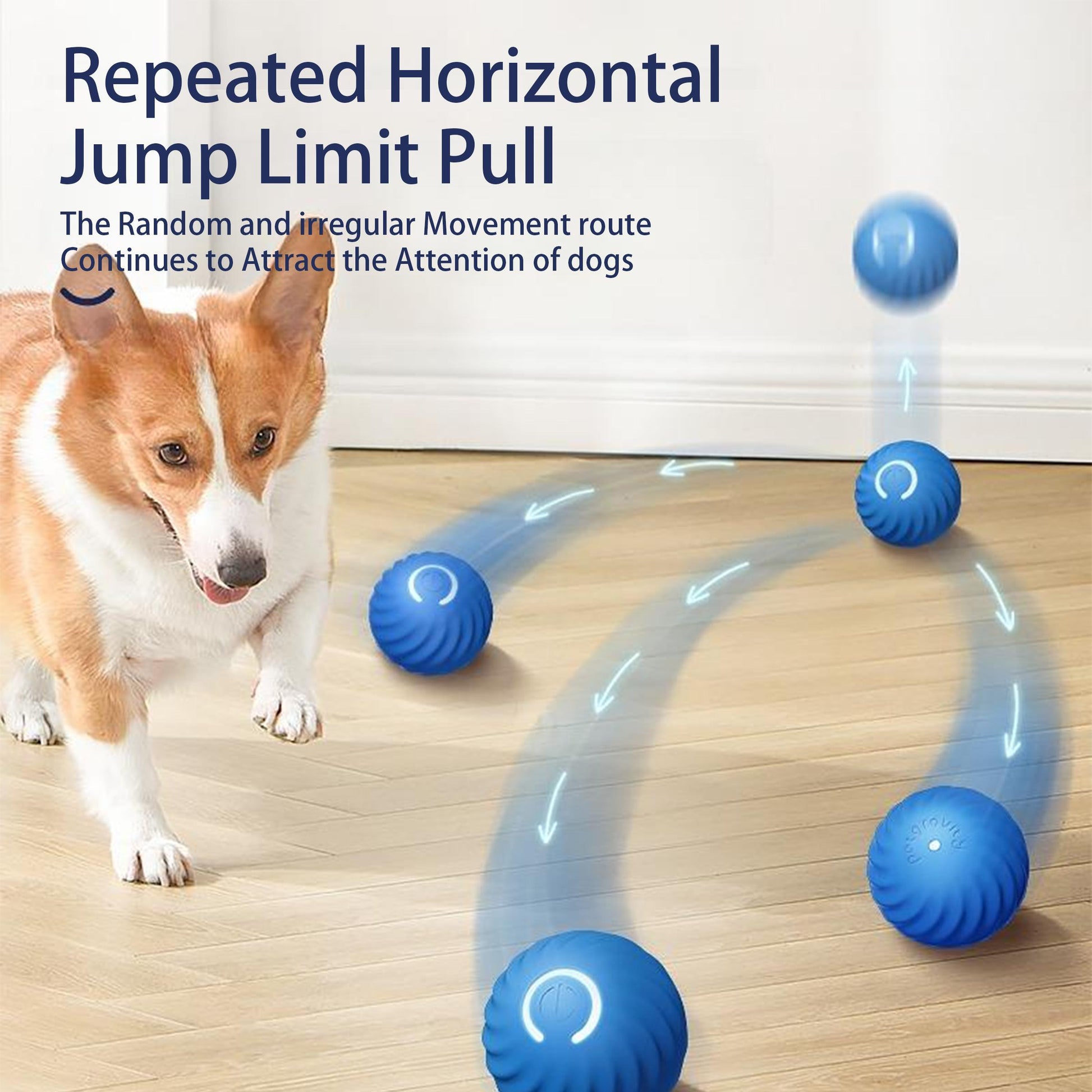 The Dog's Smart Self-rolling Bouncy Ball, With Safe Materials And Self-rolling And Bouncing Technology, Brings Great Fun To Animal Friends