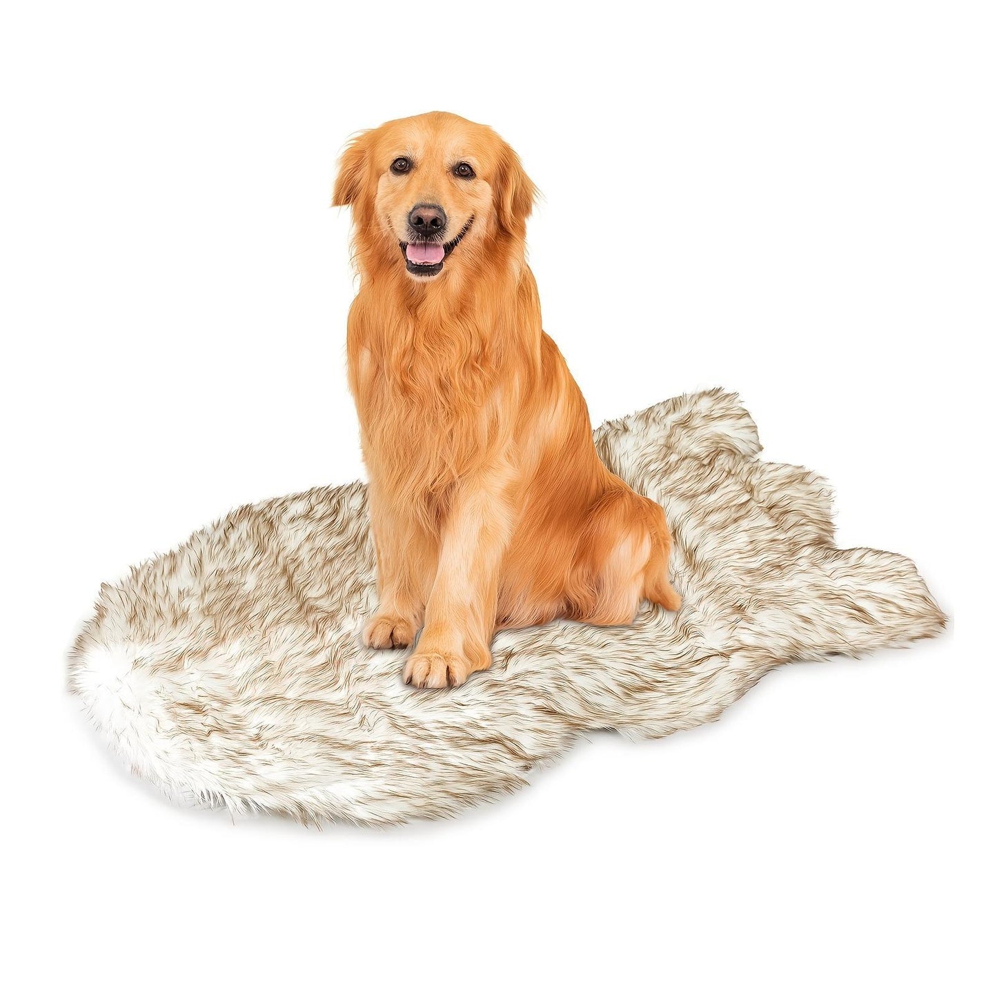 Luxury Faux Fur Orthopedic Dog Bed – 5” Thick Memory Foam with Removable Soft Cover & Waterproof Liner for Large Dogs
