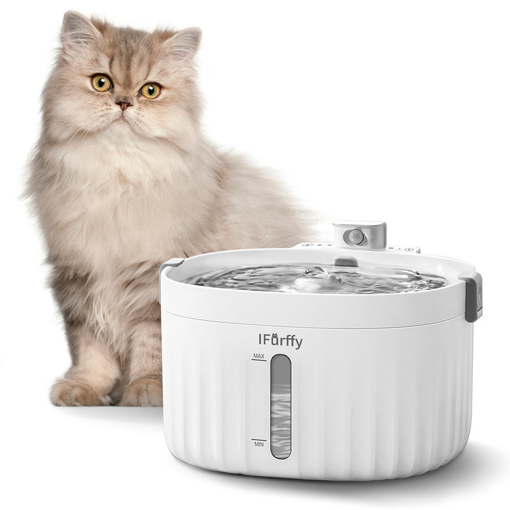 Smart Pet Water Fountain – Automatic Drinking Dispenser for Cats & Dogs with Filtered Flow and Quiet Pump