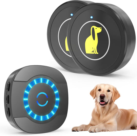 Wireless Dog Doorbell for Training – Touch-Activated, Waterproof Bell for Puppies & Dogs, Works on Sliding & Standard Doors