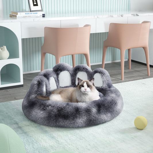 Bear Paw Shaped Dog & Cat Bed – Cozy Plush Pet Sofa for Small & Medium Pets, Cute Indoor Bed for Dogs & Cats