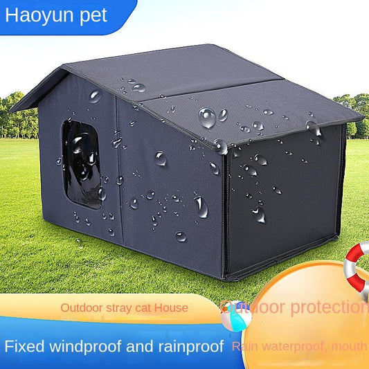 Outdoor Waterproof Pet House – Portable Insulated Shelter for Small Dogs, Cats & Other Small Animals