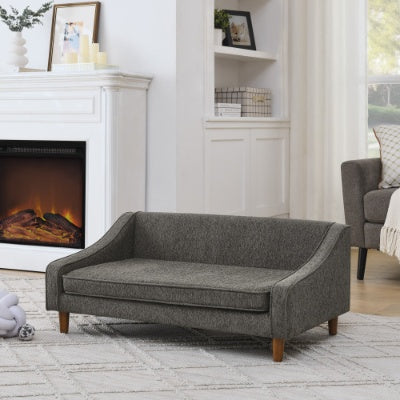 Durable Elevated Dog Sofa Bed – Modern Pet Couch with Irregular Armrest Design & Soft Cushion for Comfortable Rest