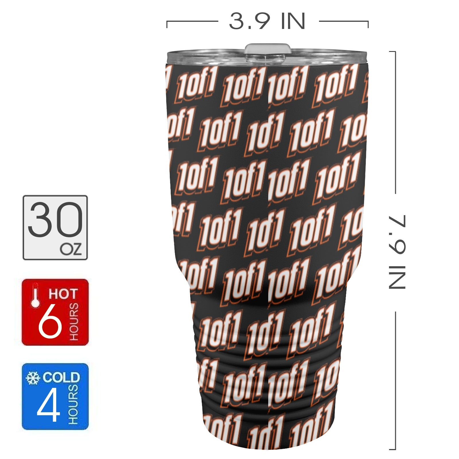 OneOfOne mug 30oz Insulated Stainless Steel Mobile Tumbler - For the Sports Card Enthusiest