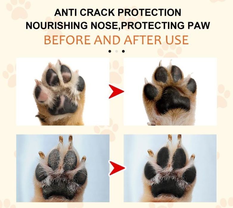 Natural Paw Balm for Dogs & Cats – Plant-Based Formula to Soothe & Soften Dry Paws, Lick-Safe, 1.7 oz Jar