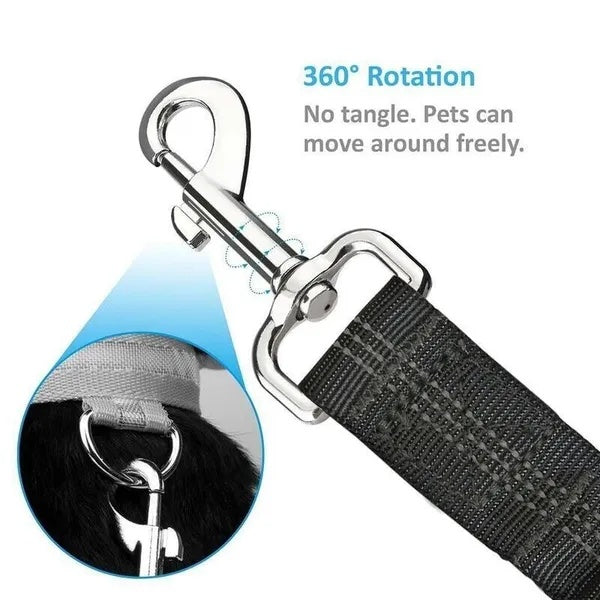 2-Pack Pet Car Seat Belts – Adjustable Safety Harness Leads for Dogs & Cats, Universal Vehicle Clip for Travel Protection