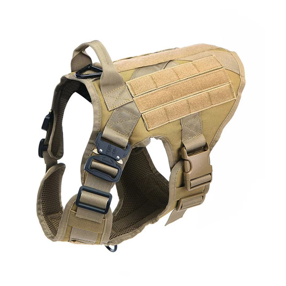 Camouflage Dog Harness & Leash Set – Luxury No-Pull Chest Harness with Adjustable Nylon Straps for Training & Walking