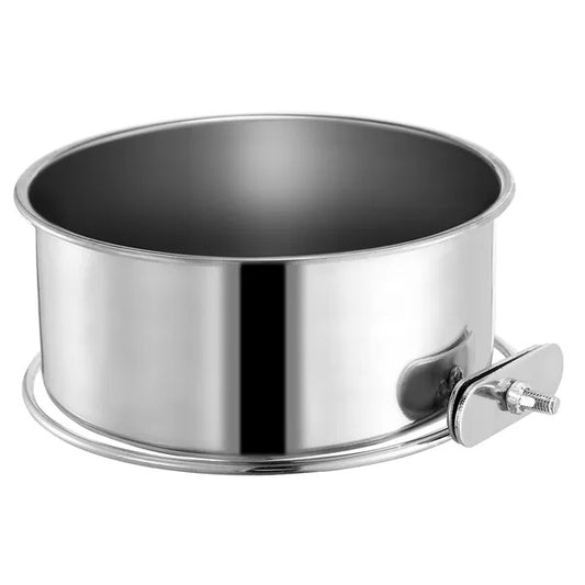 Detachable Pet Cage Bowl with Clamp – Secure Food & Water Feeder for Crates, Kennels, and Small Animal Cages
