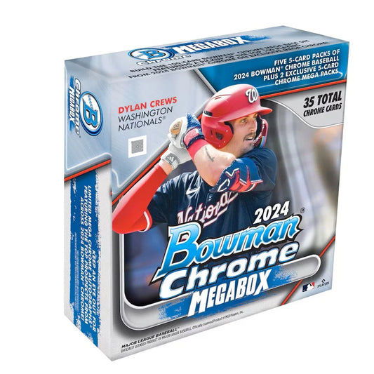 Collectible 2024  Bowman Chrome Baseball Trading Cards Mega Box