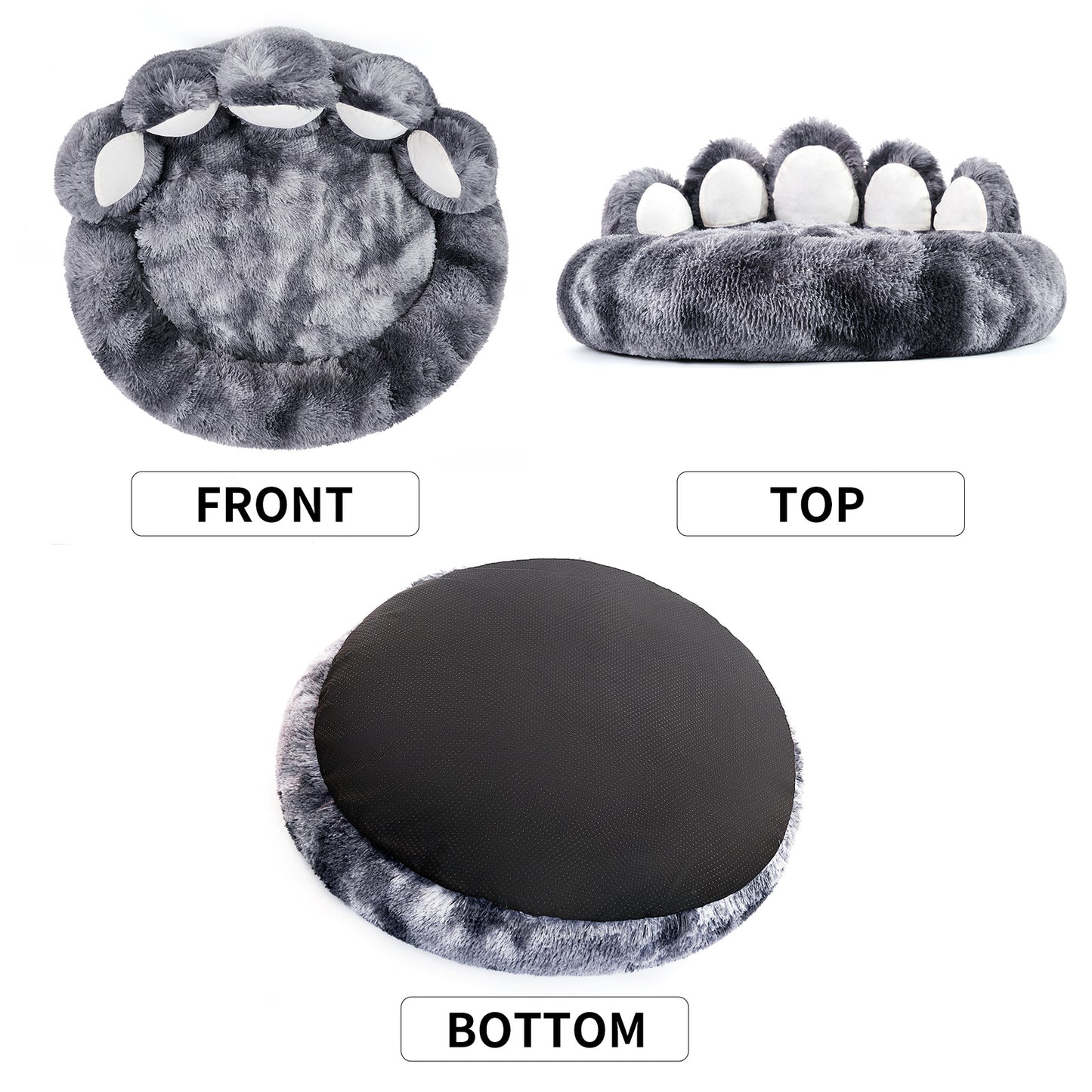 Bear Paw Shaped Dog & Cat Bed – Cozy Plush Pet Sofa for Small & Medium Pets, Cute Indoor Bed for Dogs & Cats