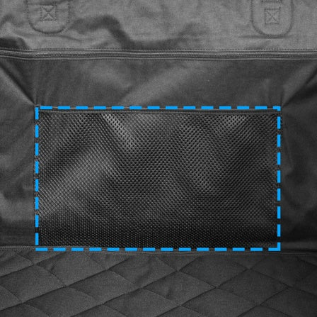 Large Dog Car Seat Cover with Harness – Waterproof Hammock-Style Protector with Breathable Mesh for Back Seat Travel