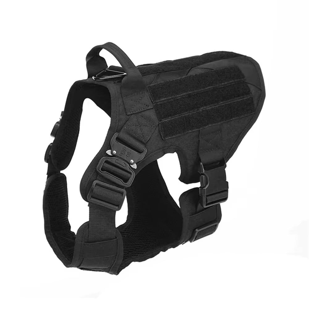 Camouflage Dog Harness & Leash Set – Luxury No-Pull Chest Harness with Adjustable Nylon Straps for Training & Walking
