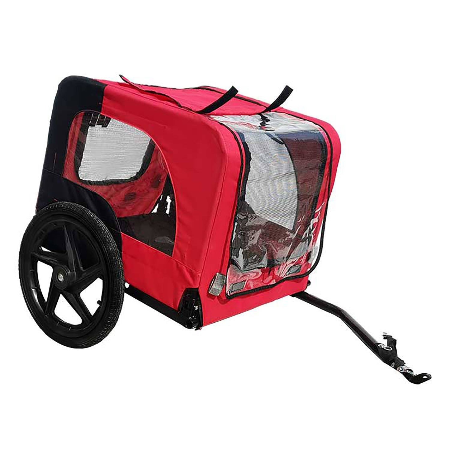 Foldable Outdoor Dog Bike Trailer – Pet Bicycle Carrier with Reflectors for Safety, Lightweight & Easy to Store