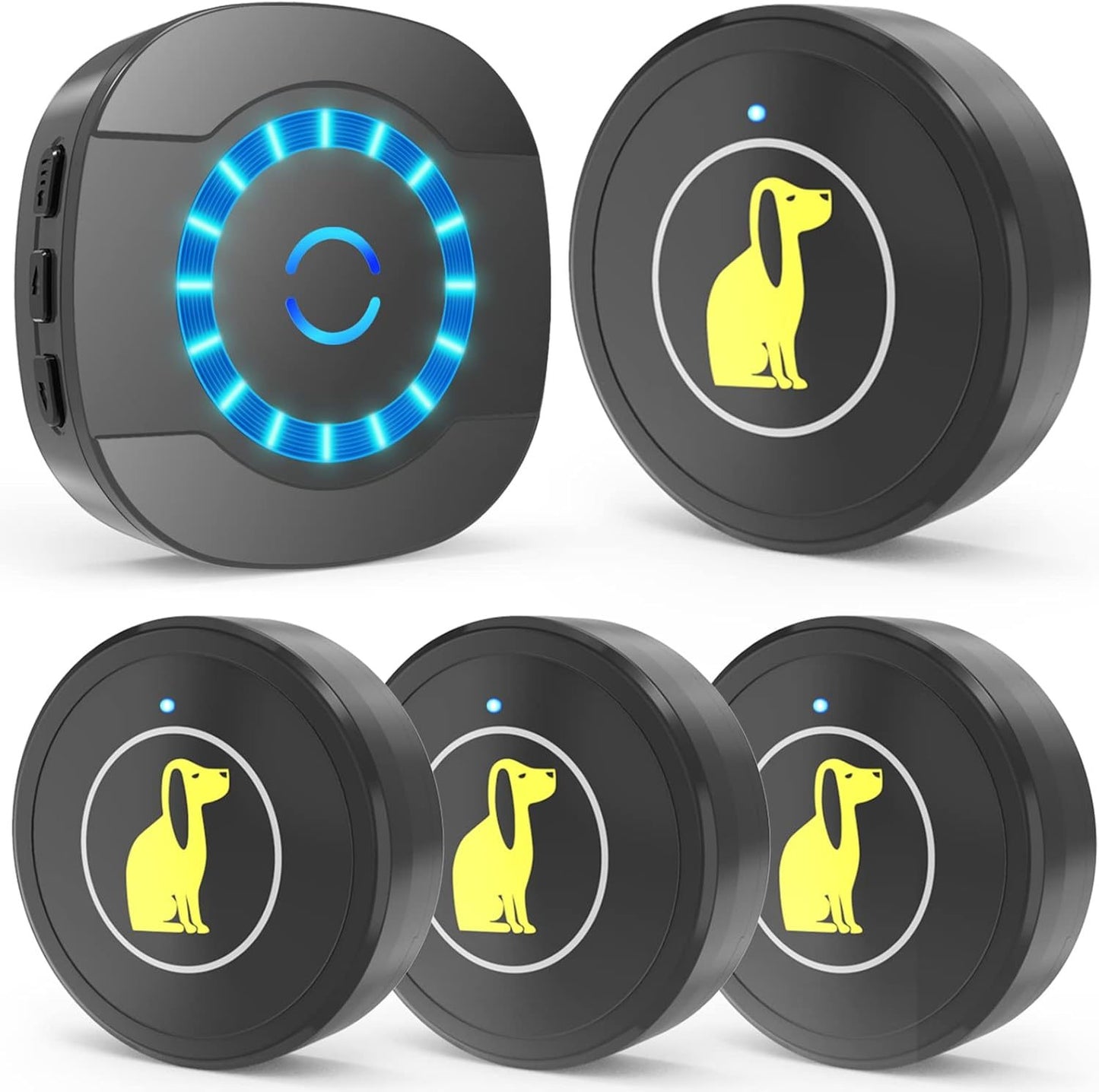Wireless Dog Doorbell for Training – Touch-Activated, Waterproof Bell for Puppies & Dogs, Works on Sliding & Standard Doors