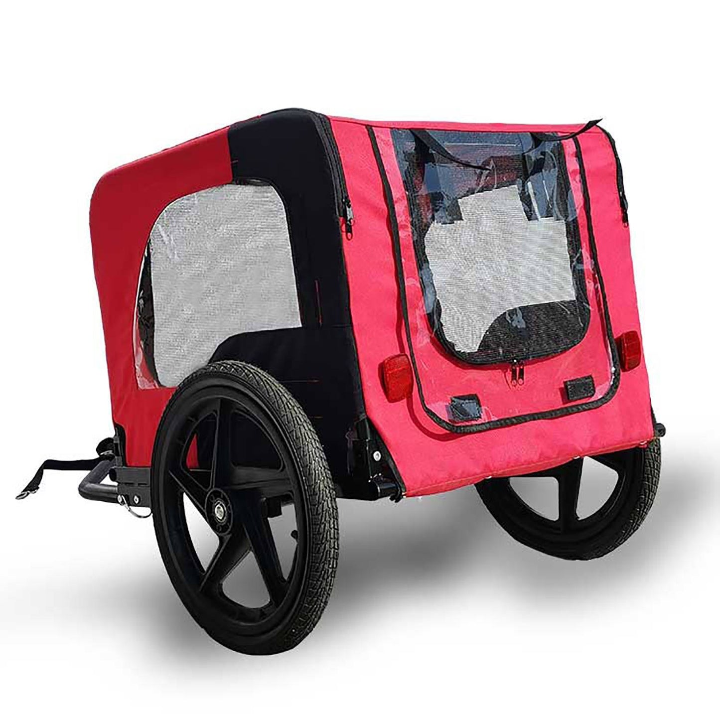 Foldable Outdoor Dog Bike Trailer – Pet Bicycle Carrier with Reflectors for Safety, Lightweight & Easy to Store