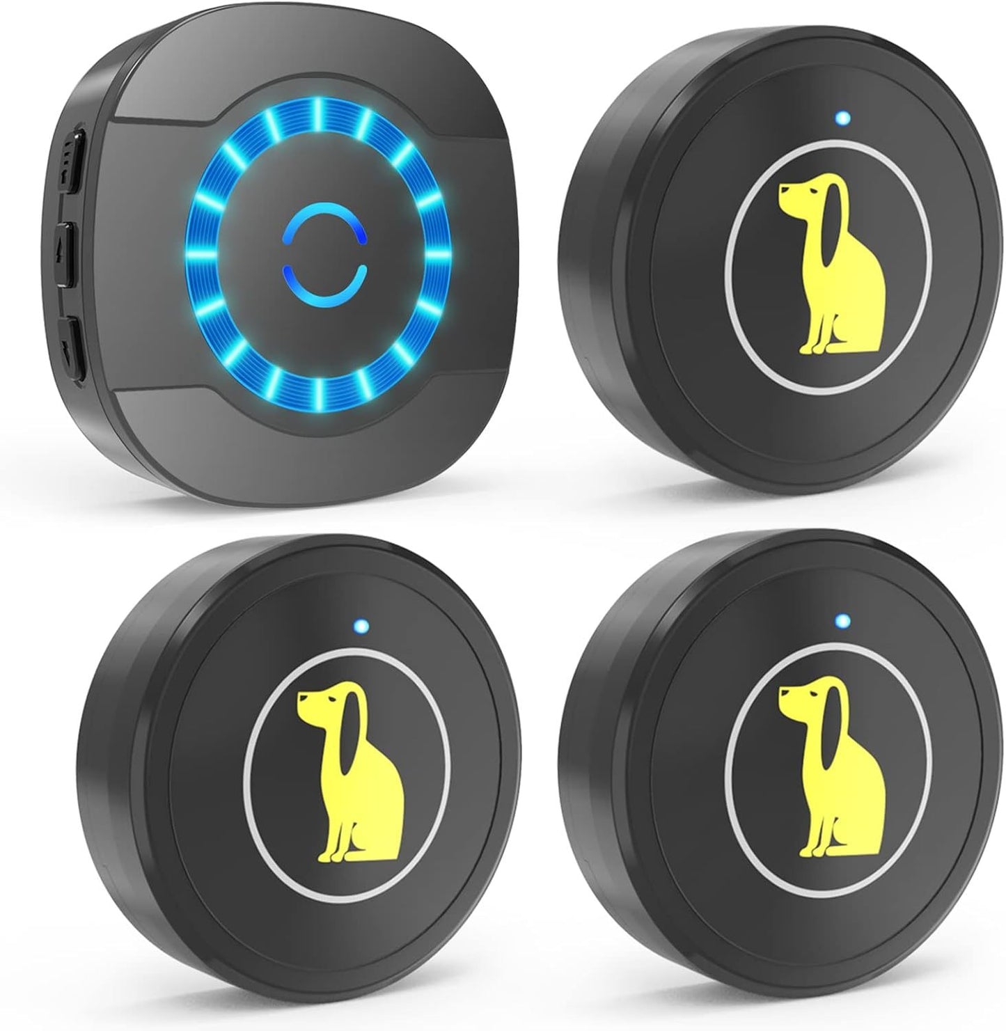 Wireless Dog Doorbell for Training – Touch-Activated, Waterproof Bell for Puppies & Dogs, Works on Sliding & Standard Doors